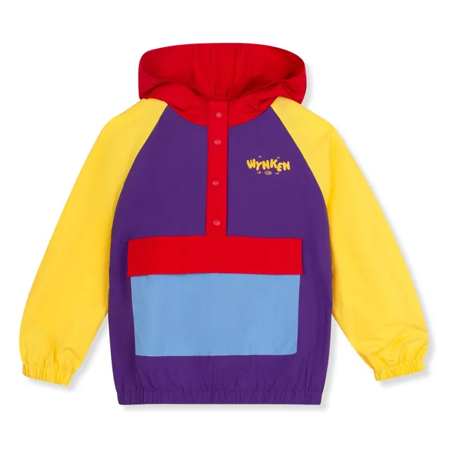 Colorblock waterproof jacket | Purple