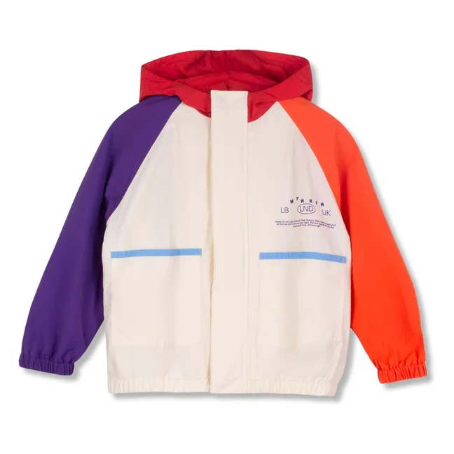 Colorblock jacket | Ecru