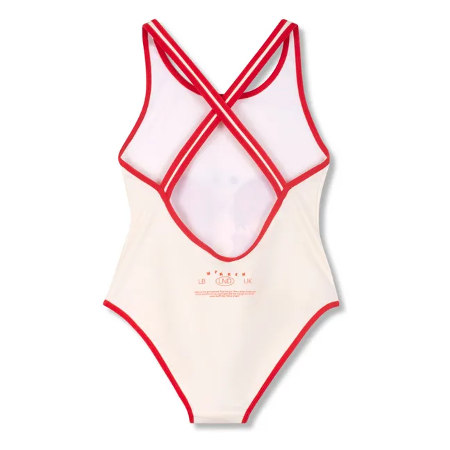 Butterfly Recycled Fiber Swimsuit | Ecru