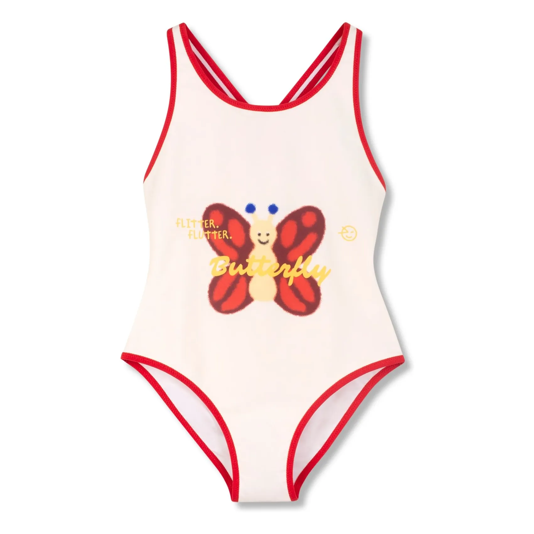 Wynken Ecru Butterfly Recycled Fiber Swimsuit