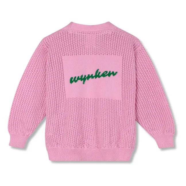 Organic cotton cardigan | Pink