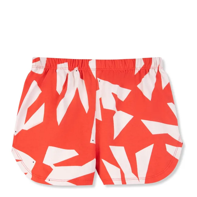 Short Oiseaux Coton Bio | Rouge