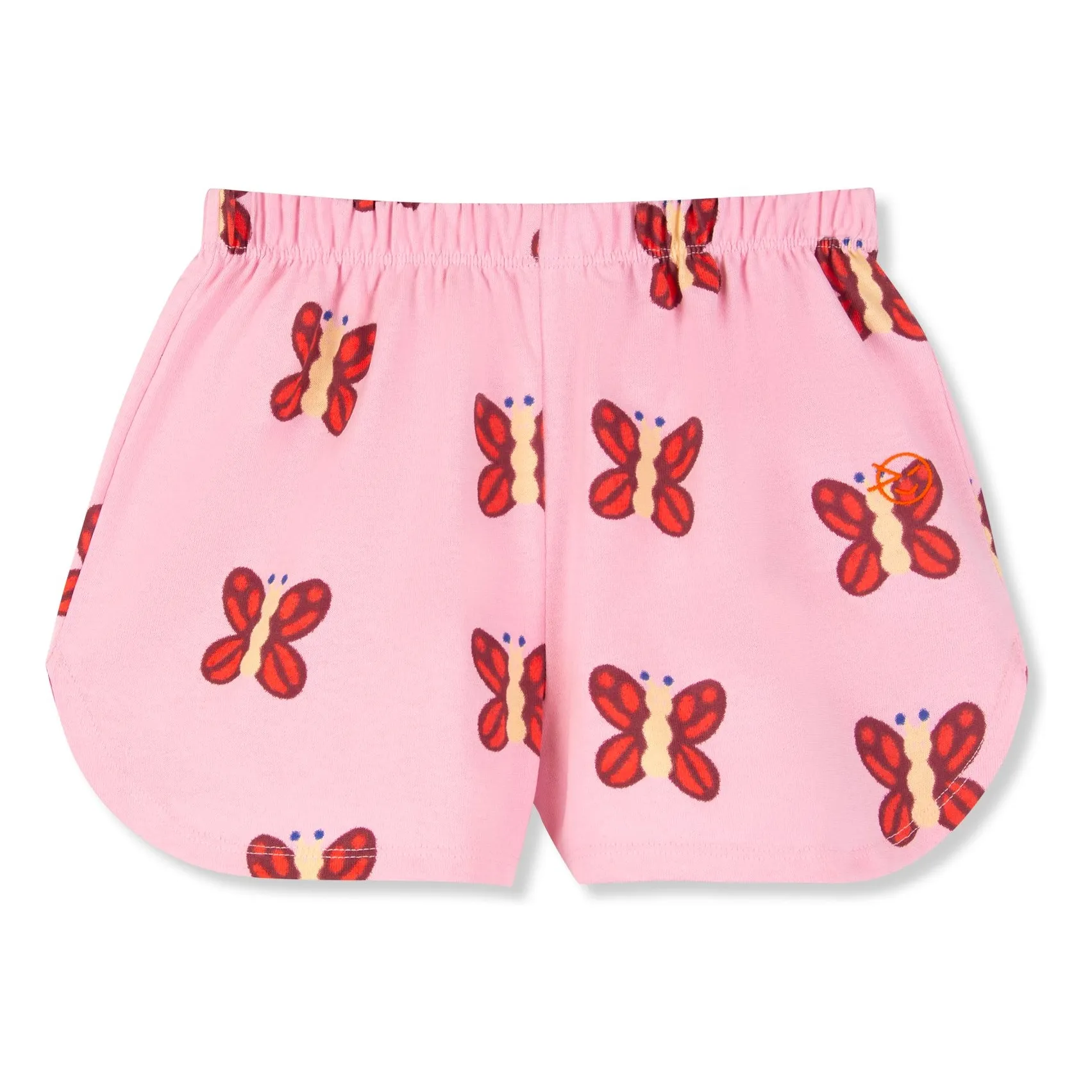Wynken Pink Organic Cotton Butterfly Shorts