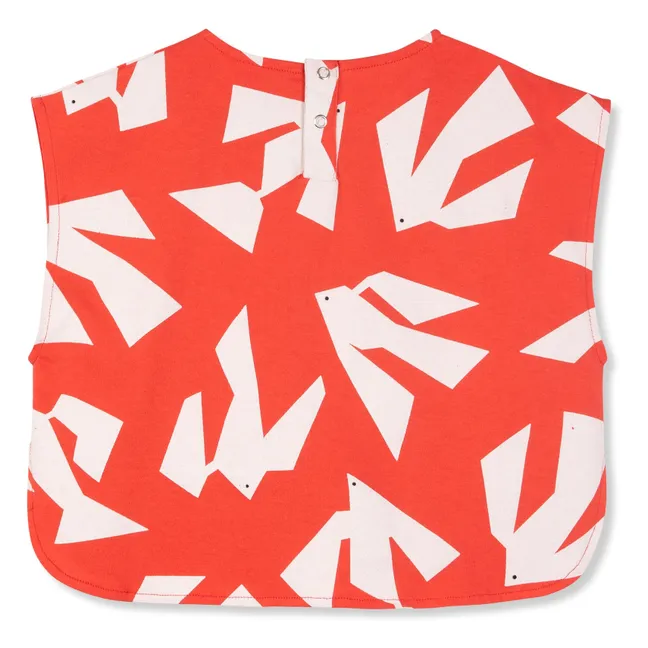 Organic Cotton Bird Top | Red