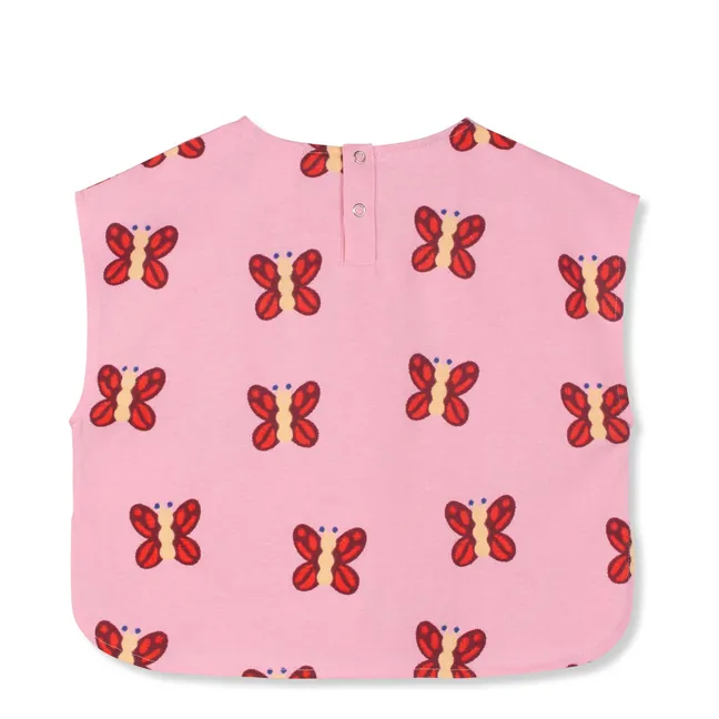 Organic cotton butterflies top | Pink