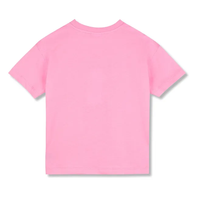 Camiseta Gato de algodón orgánico | Rosa