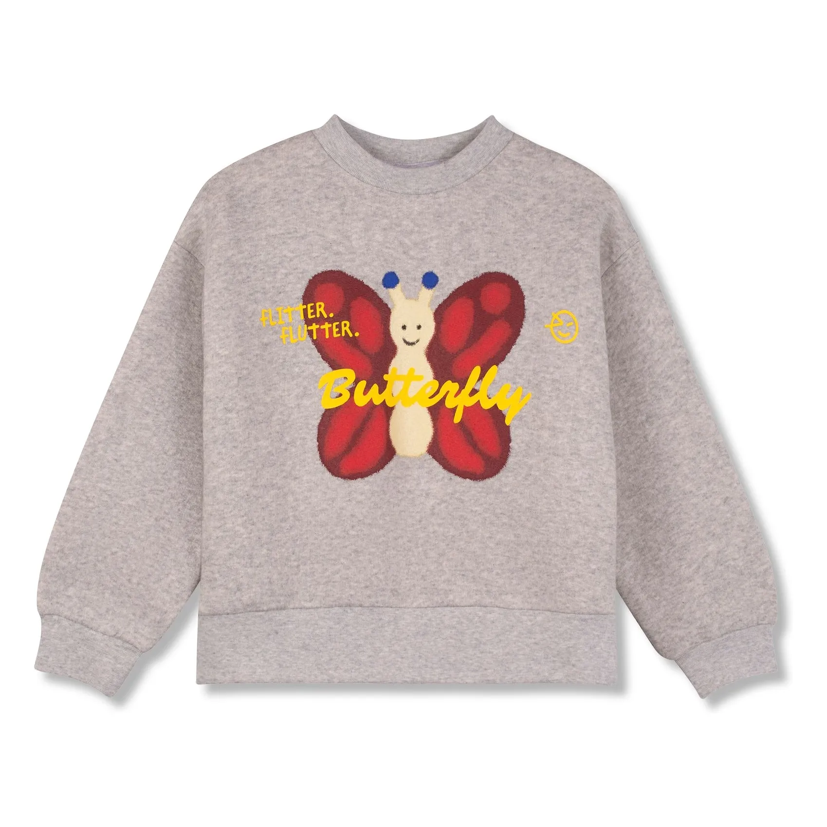 Wynken Heather Grey Butterfly Sweatshirt