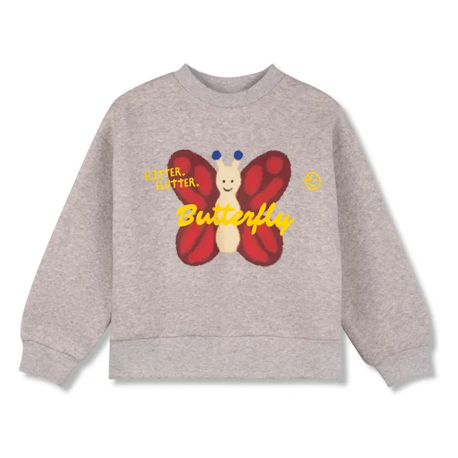 Sweat Butterfly | Gris chiné