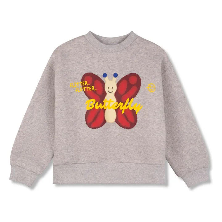 Butterfly sweatshirt | Heather grey- Product image n°0