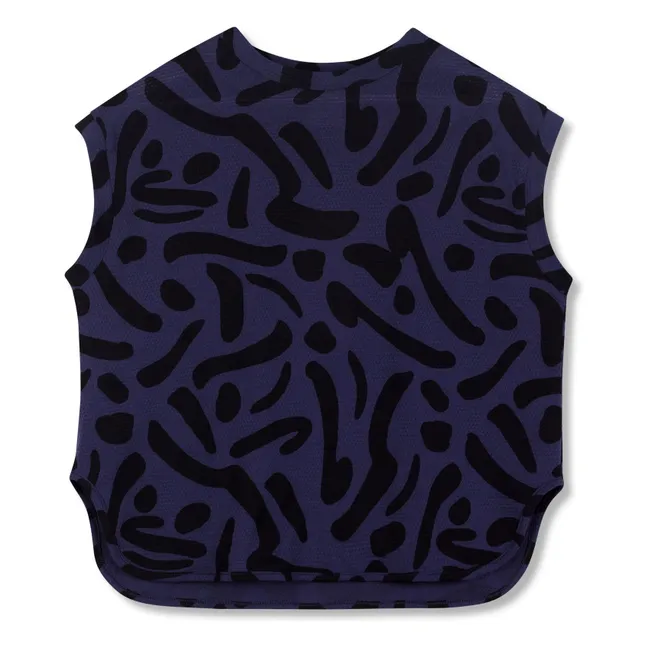 Sweat Sans Manches Coton Bio | Bleu marine