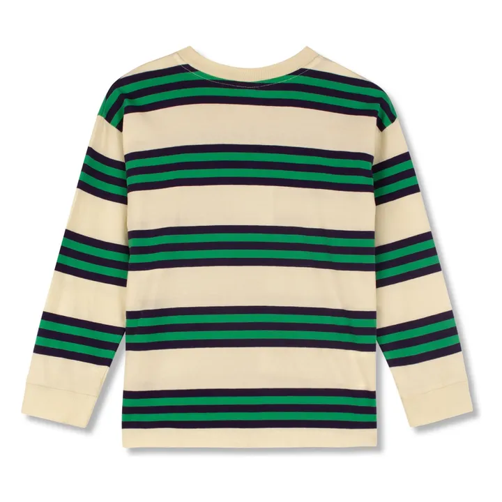 Camiseta de rayas de algodón ecológico | Amarillo palo- Imagen del producto n°1