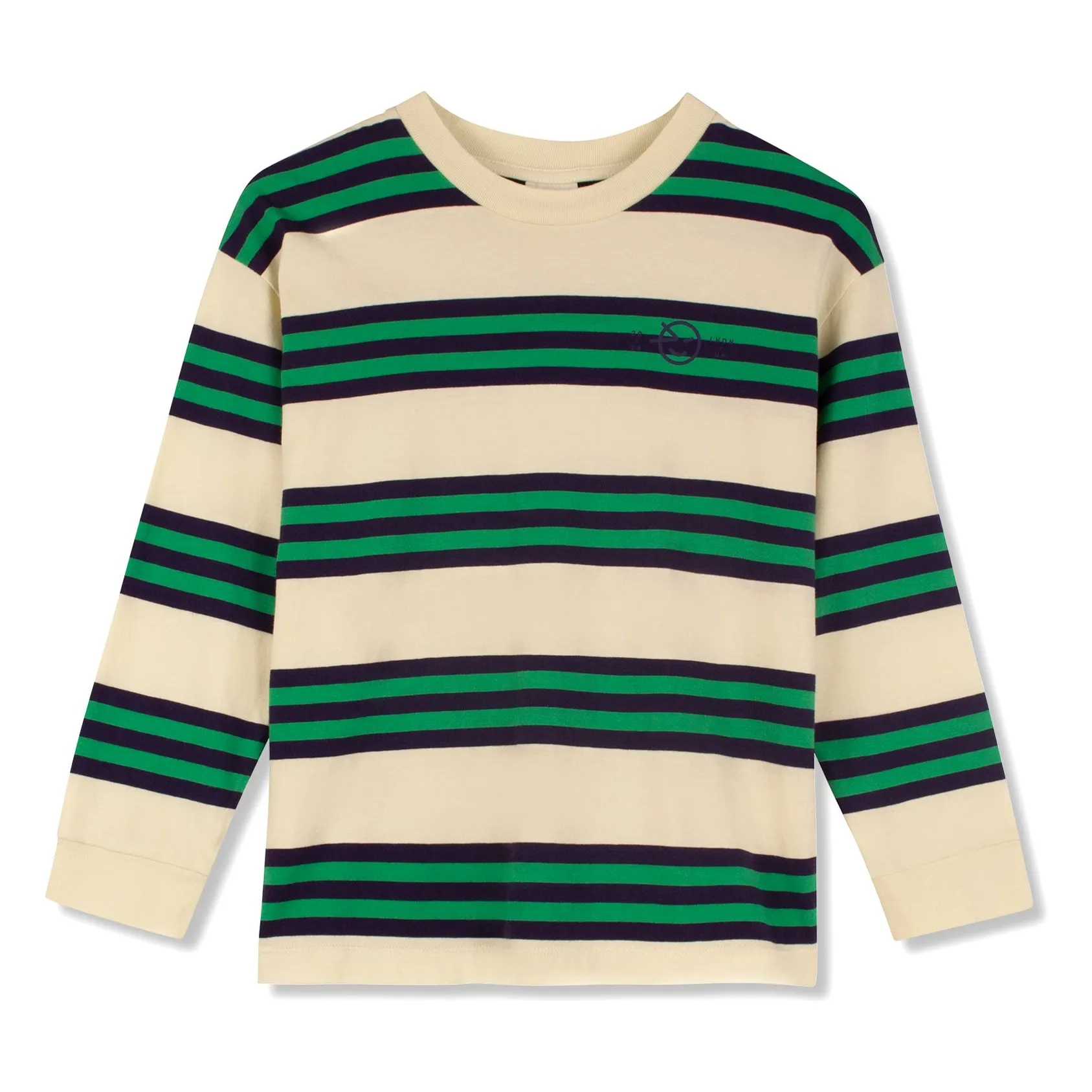 Wynken Pale Yellow Striped Organic Cotton T-Shirt