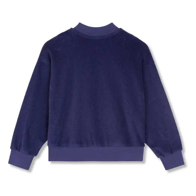 Bomber de algodón orgánico | Azul Marino