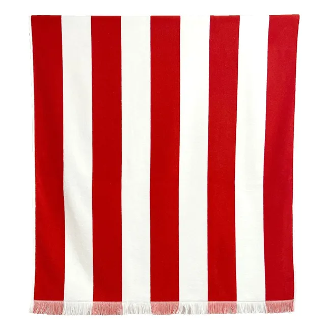 Porto beach towel  | Vermillion