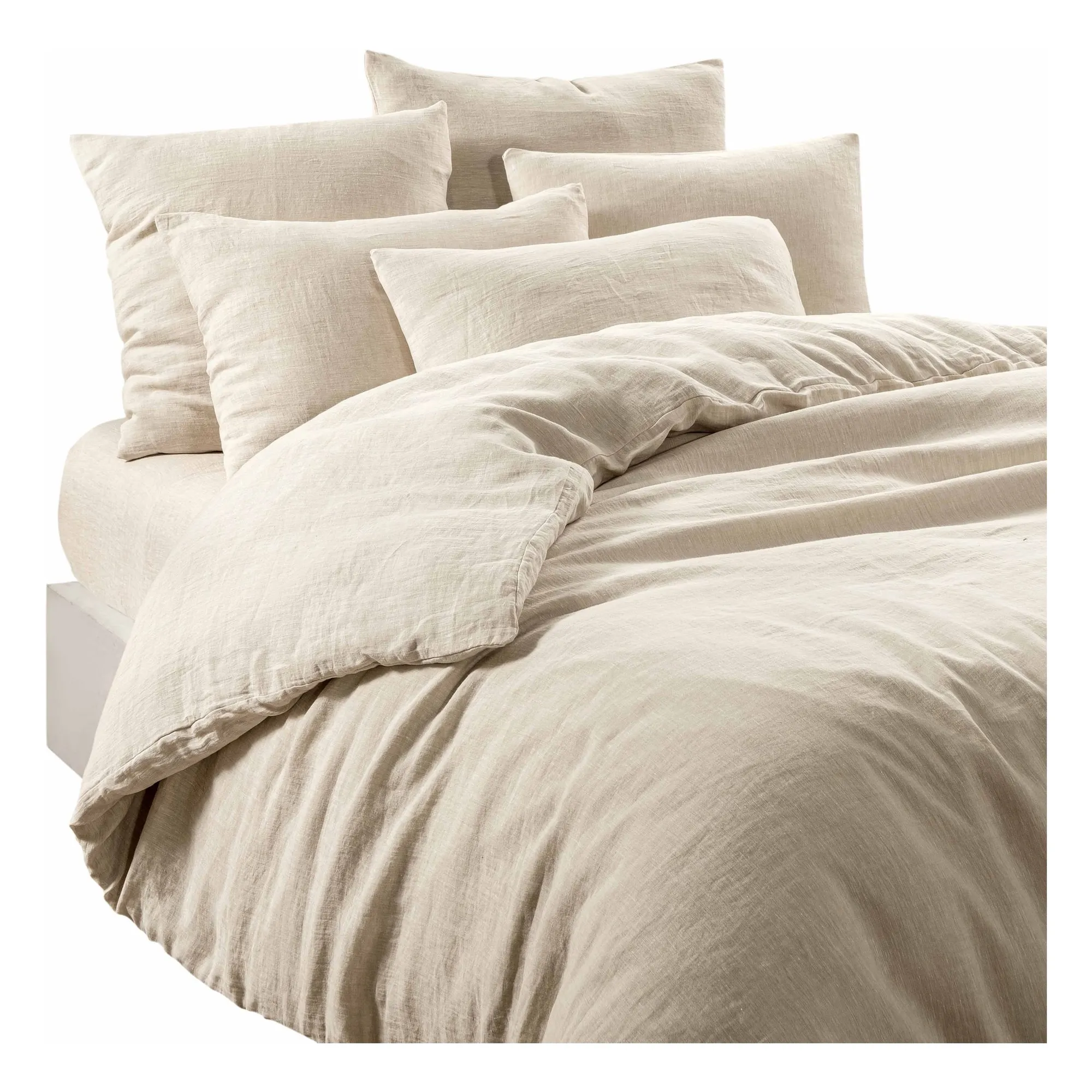 Haomy Natural Linen Pillowcase Leria