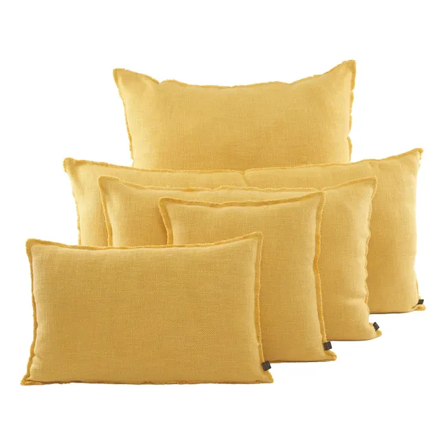 California linen cushion cover | Ochre