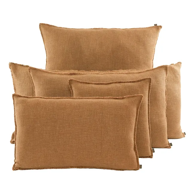 California linen cushion cover | Tabacco