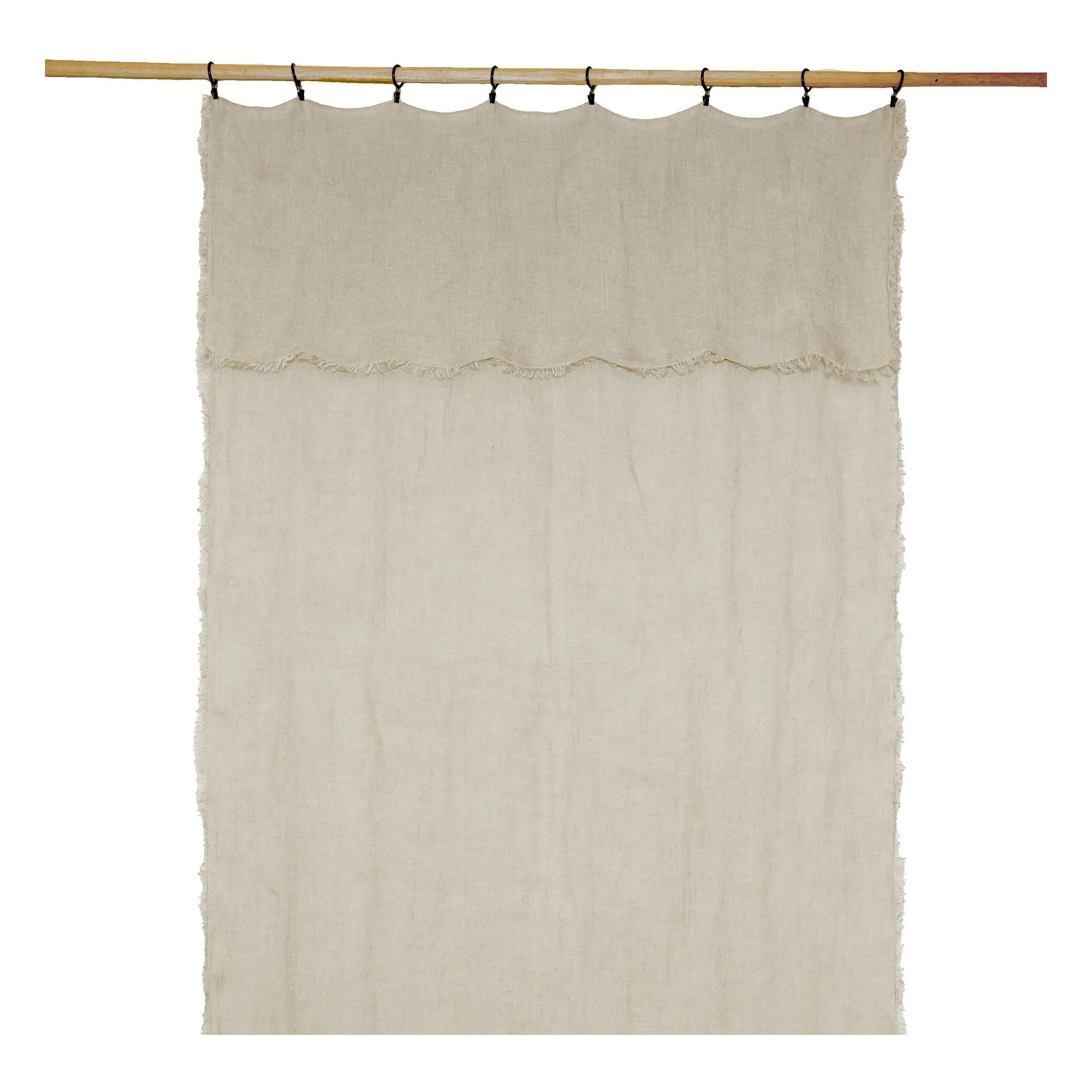 Haomy Natural Bergamo Linen Curtain