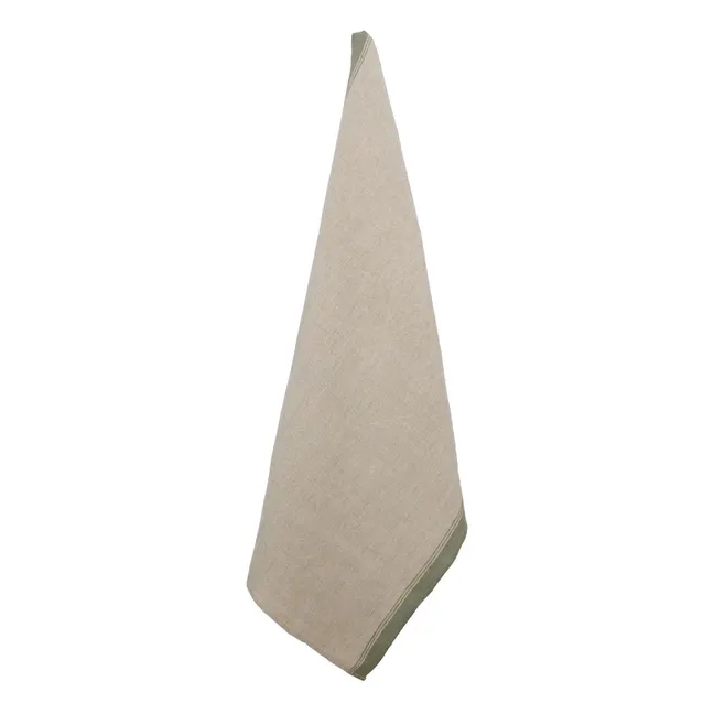 Havana linen tea towel  | Khaki