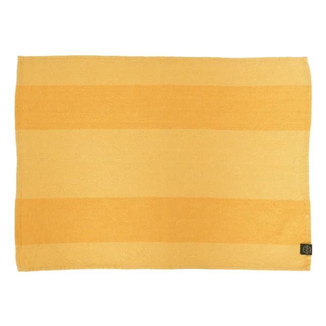 Serviette de table en lin Santa Cruz | Ocre