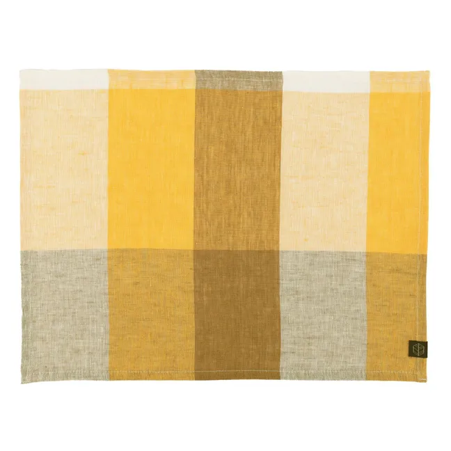 Serviette de table en lin Tenerife | Safran
