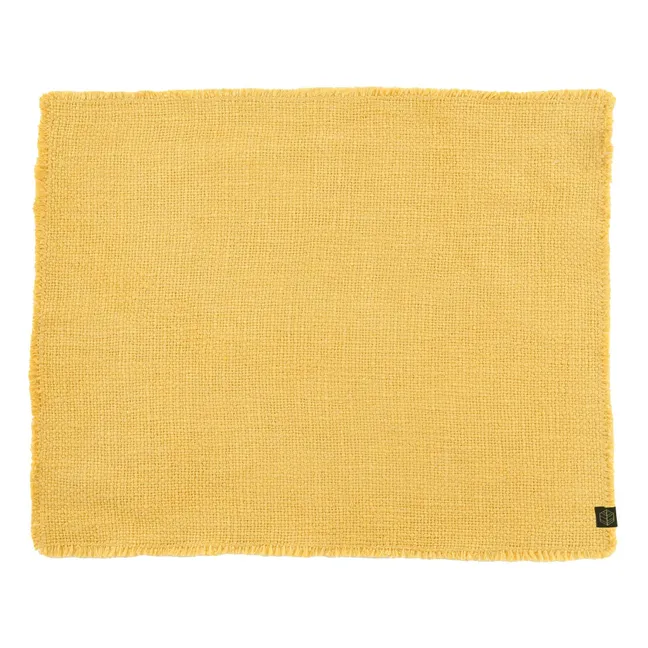 Mantel individual de lino California  | Ocre