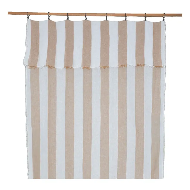 Turin linen curtain  | Tabacco