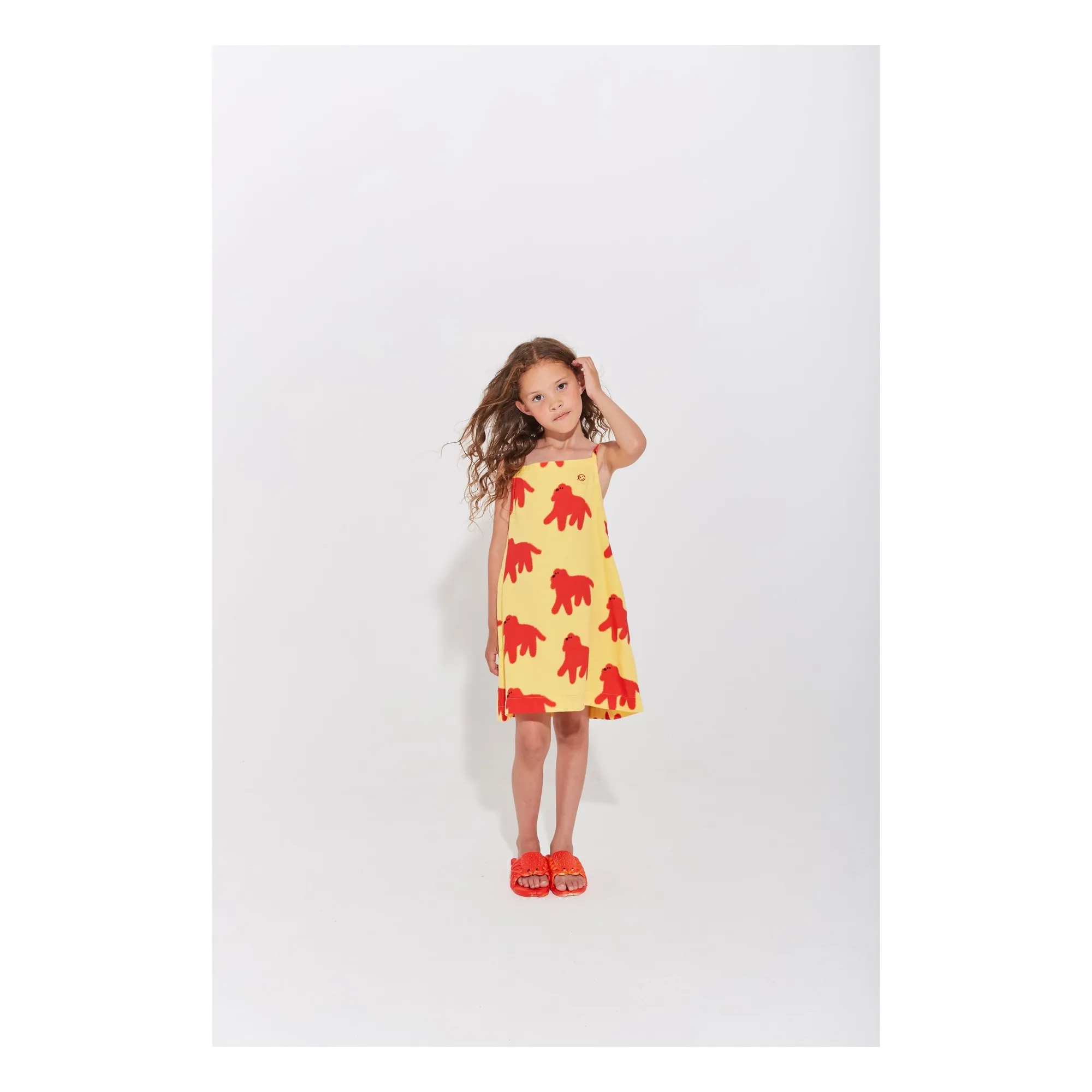 Robe Chiens Coton Bio | Jaune- Image produit n°1