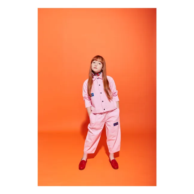 Pantalon Cargo Uni | Rose