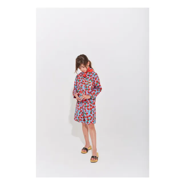 Short Fleuri | Bleu
