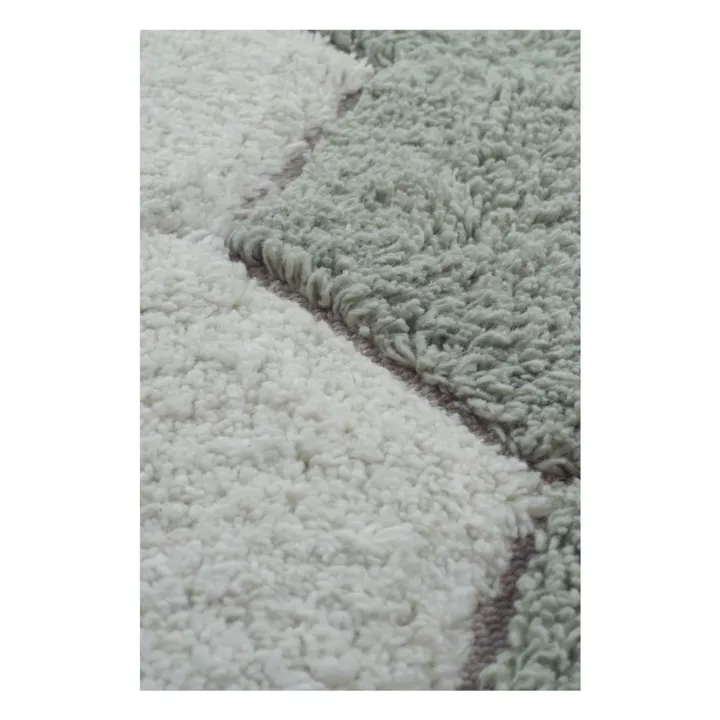 Tapis rond Honeycomb | Bleu gris- Image produit n°5