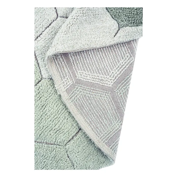 Tapis rond Honeycomb | Bleu gris- Image produit n°4