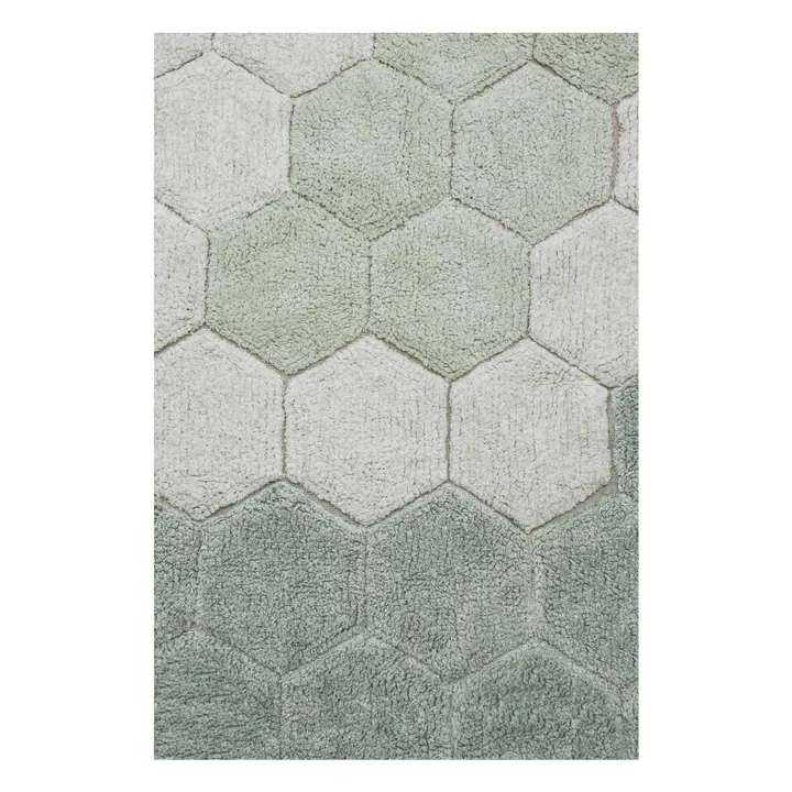 Tapis rond Honeycomb | Bleu gris- Image produit n°3