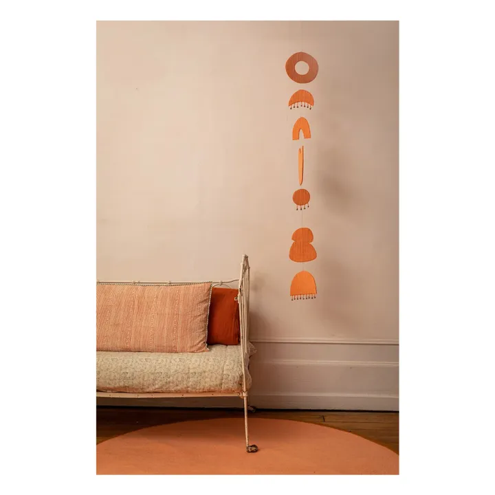Chakra mobile in quilted felt | Blush- Product image n°1