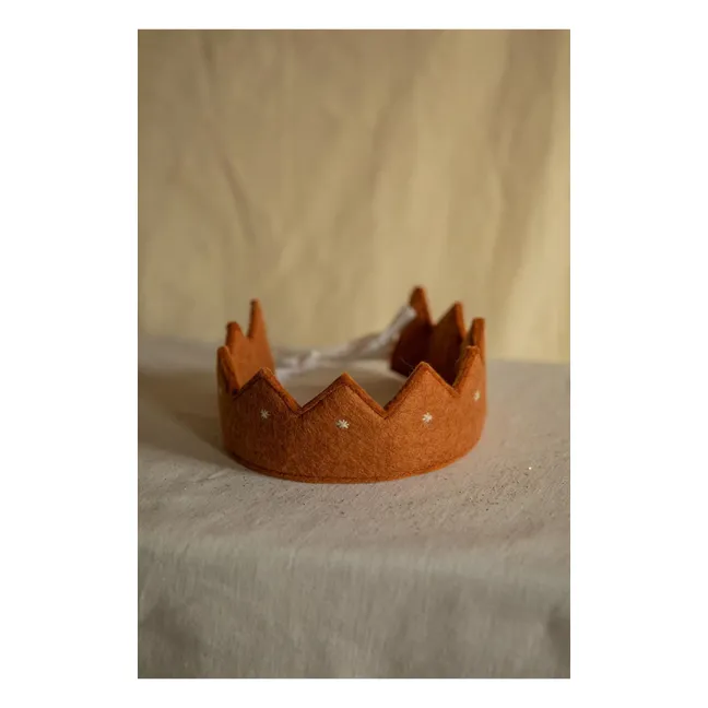 Couronne Kumari en feutre | Caramel