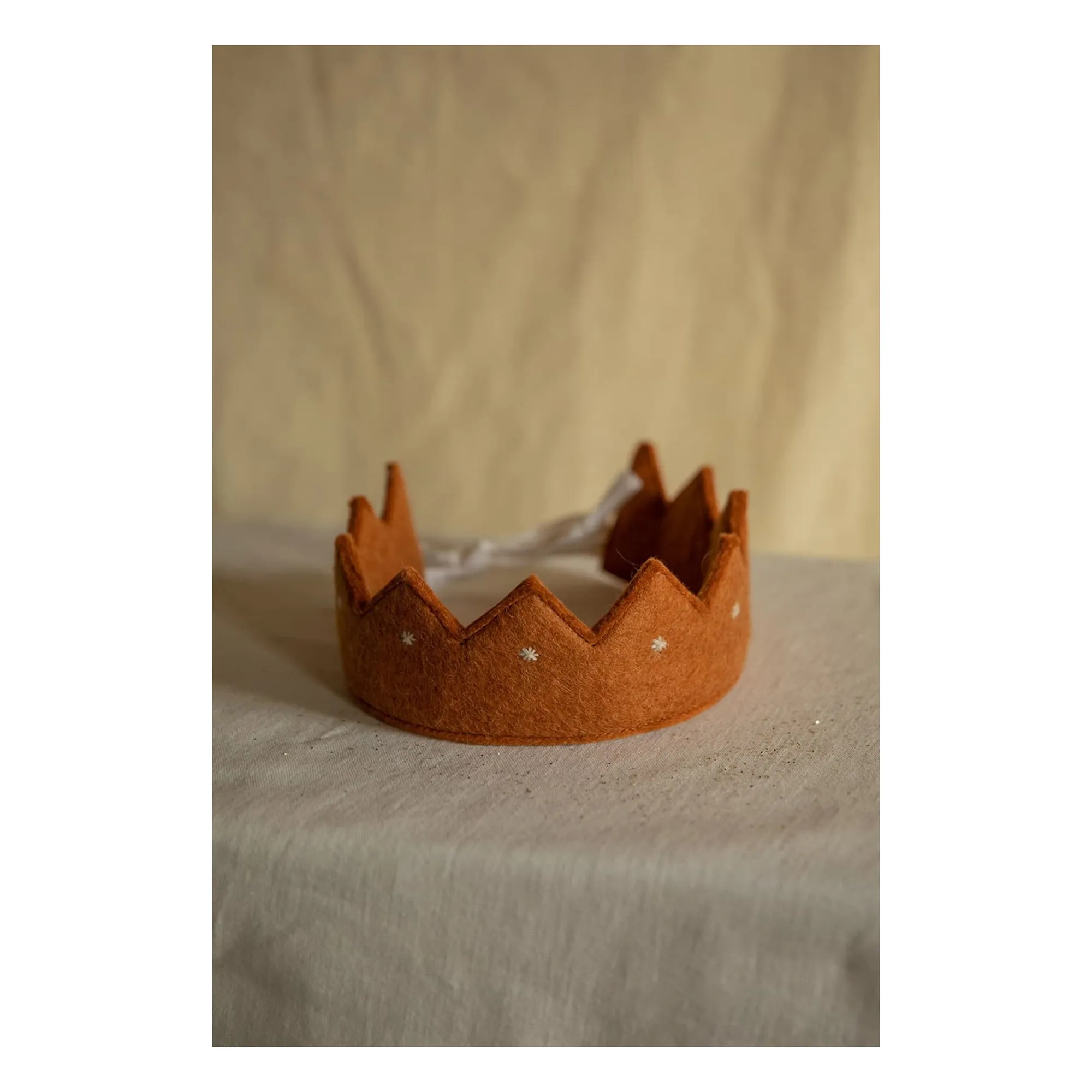 Couronne Rani en feutre | Caramel- Image produit n°1