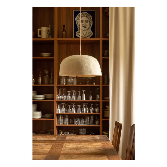 Pantalla de fieltro Yurt | Crudo