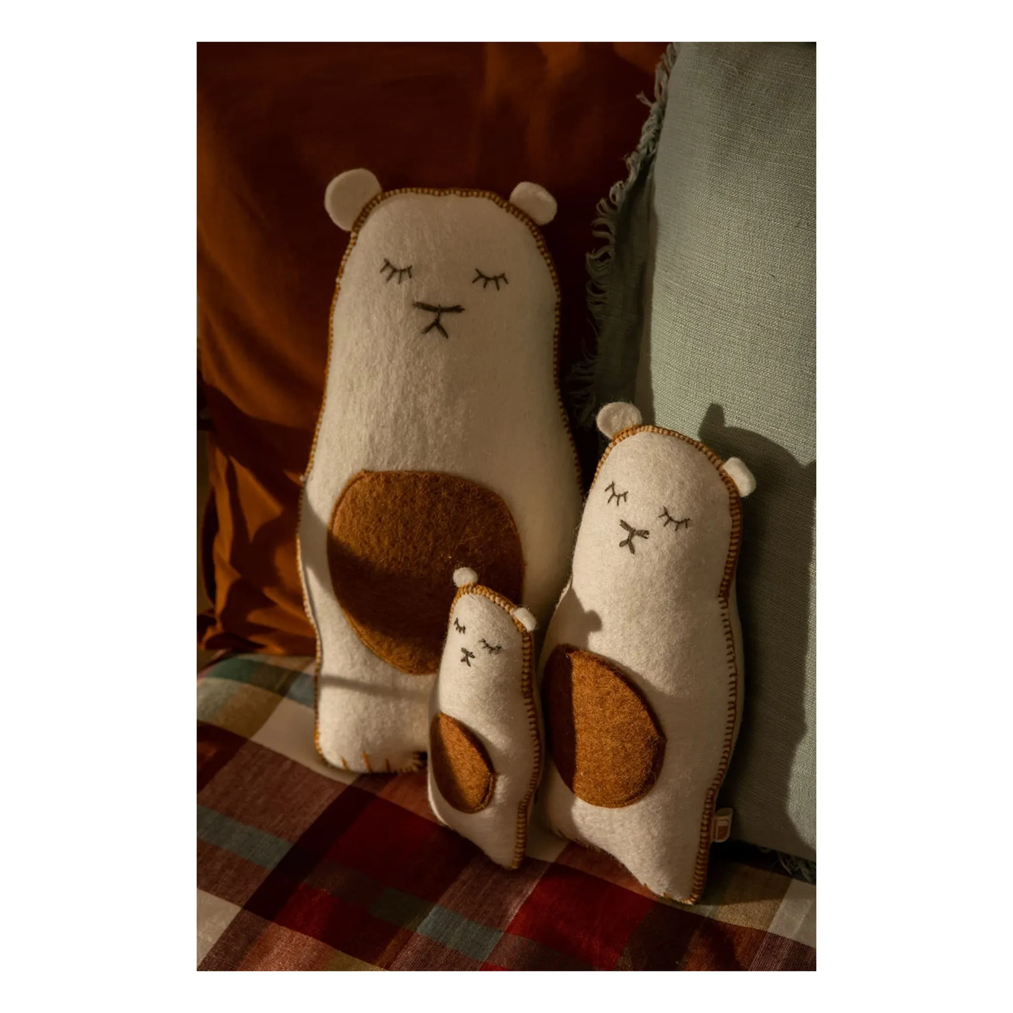 Muskhane - Coussin Pasu Grizzly en feutre (Muskhane) - Image 1