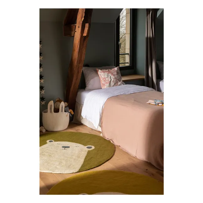 Felt Pasu Grizzly rug | Green