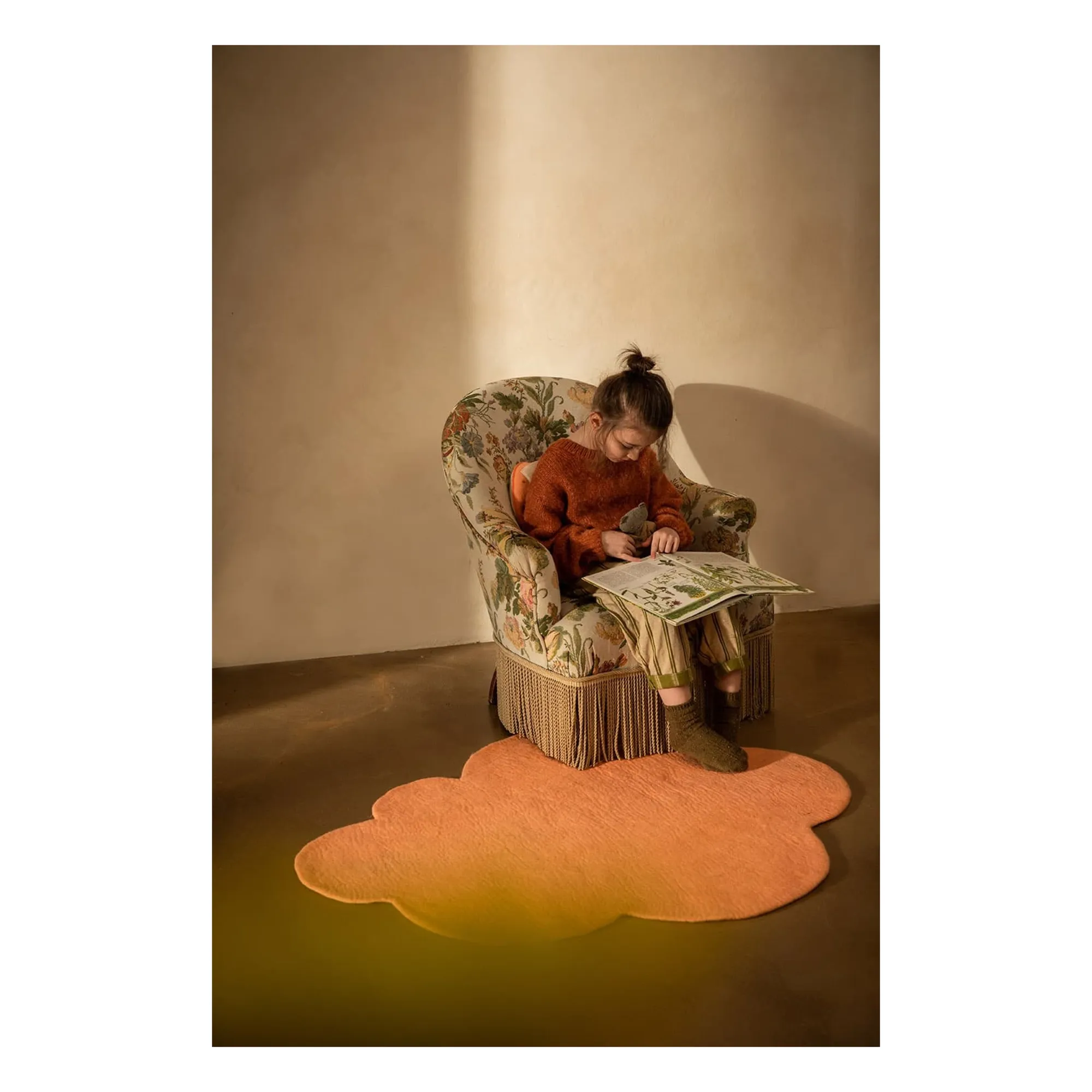 Tapis Nuage en feutre | Blush- Image produit n°1