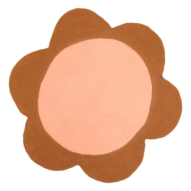 Tapis Daisy en feutre | Blush