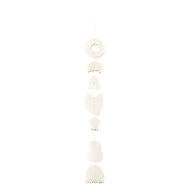 Móvil Chakra de fieltro acolchado | Crudo