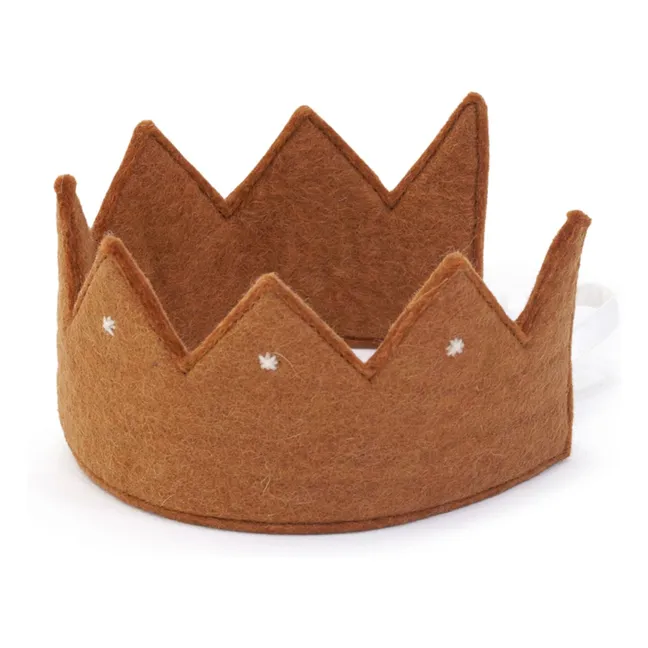 Couronne Rani en feutre | Caramel