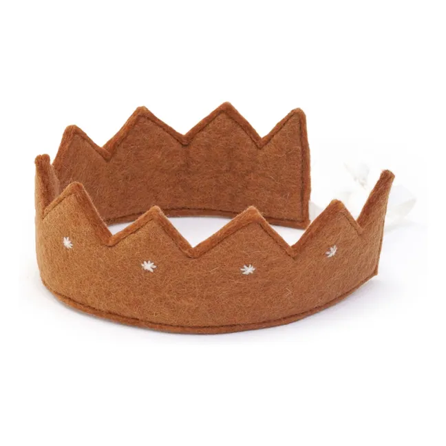 Couronne Kumari en feutre | Caramel