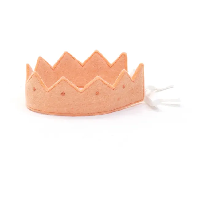 Couronne Kumari en feutre | Blush