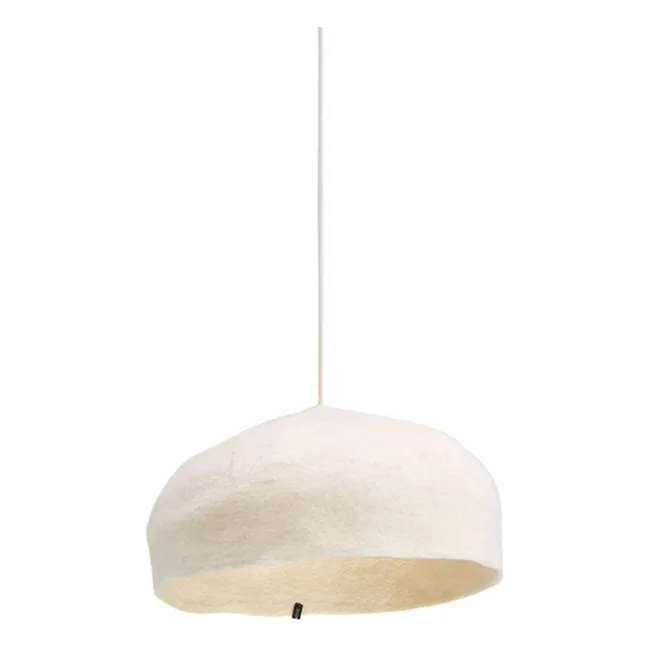 Felt Yurt lampshade | Ecru