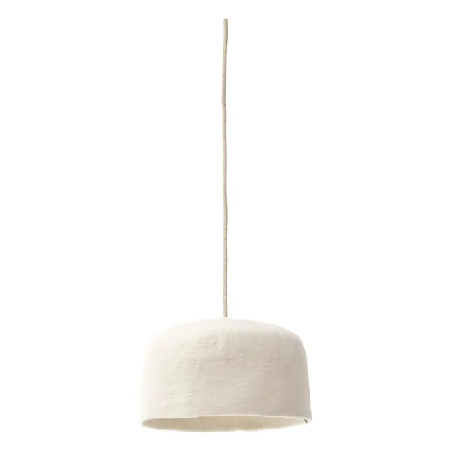 Felt Yurt lampshade | Ecru