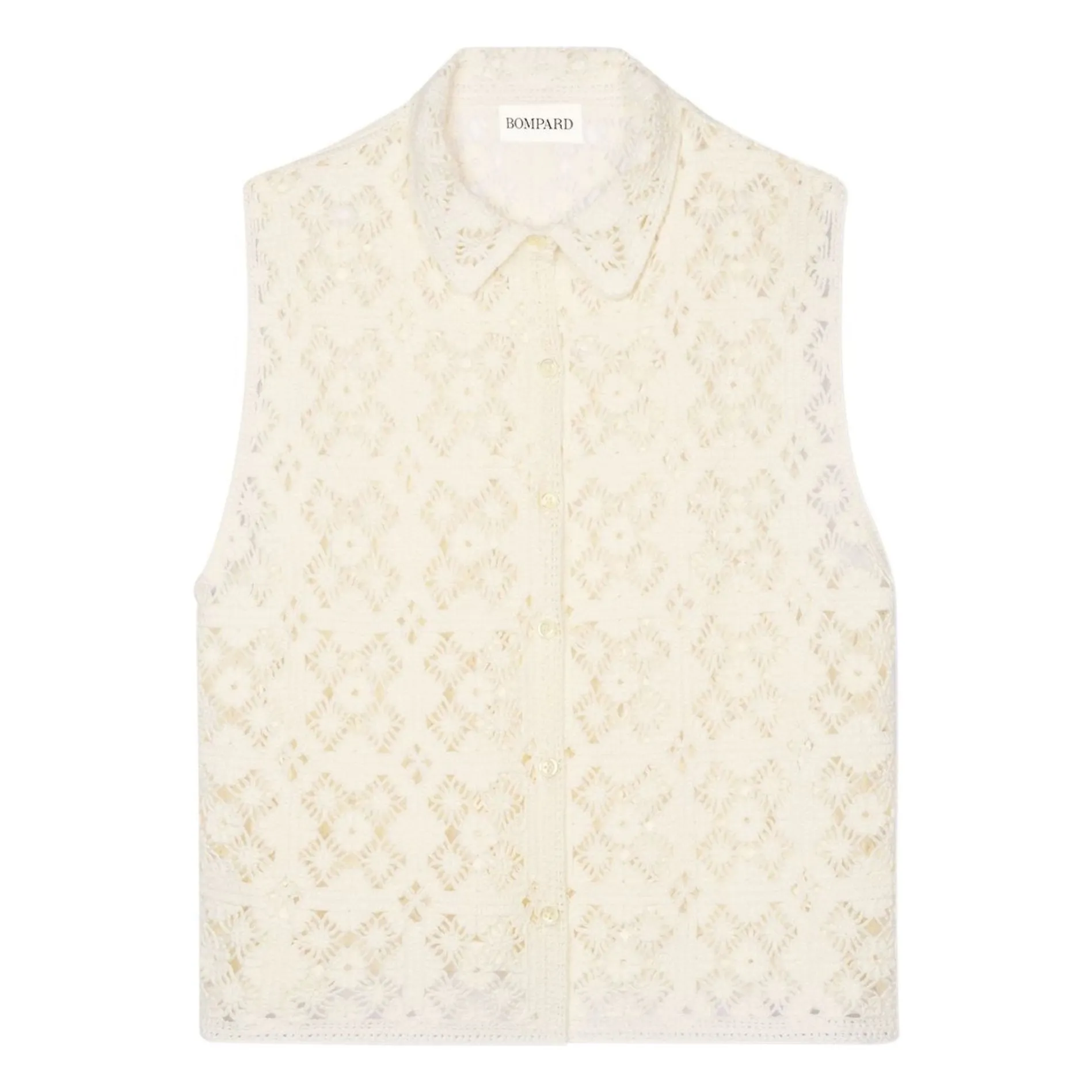Bompard Women's Natural Cotton Sleeveless Shirt