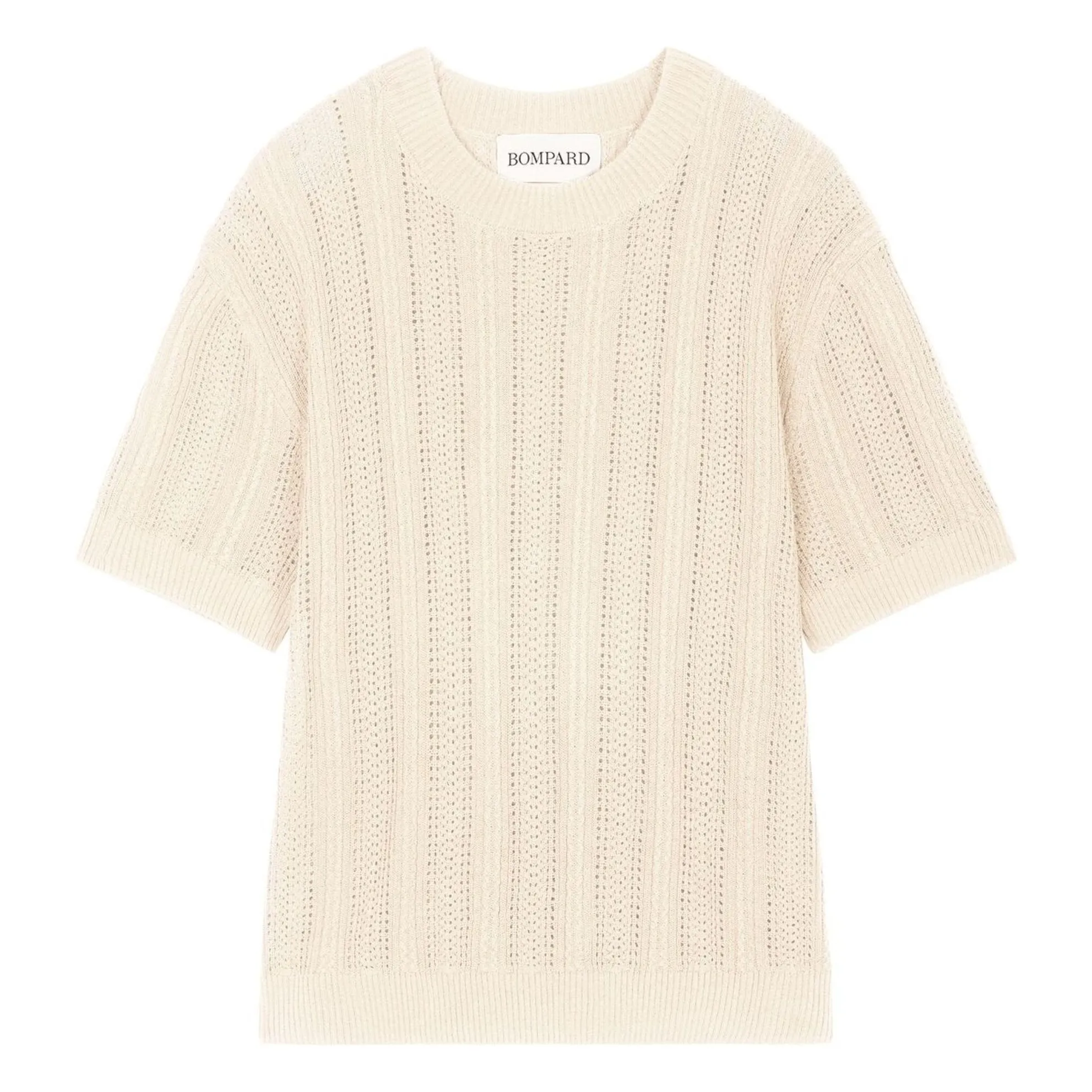 Bompard Women's Natural Pointelle Cashmere And Silk Sweater