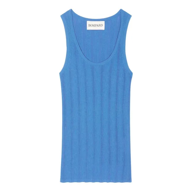 Camiseta de algodón | Azul Mar
